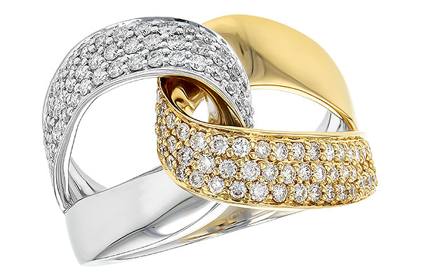 14K Two-Tone Diamond Ring