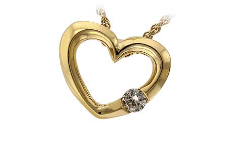 14K Yellow Gold Diamond Necklace