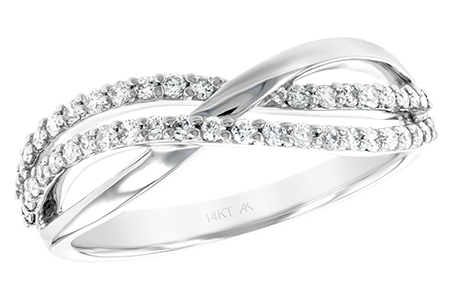 14K White Gold Diamond Anniversary Band