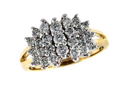 14K Two-Tone Diamond Anniversary Band