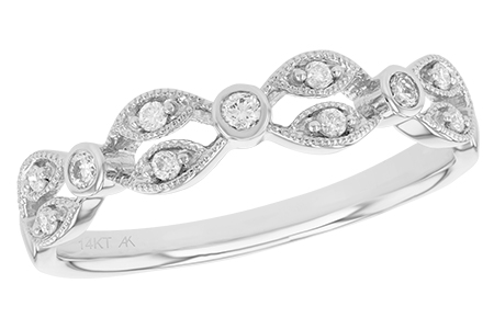 14K White Gold Diamond Anniversary Band