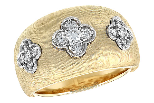 14K Two-Tone Diamond Ring