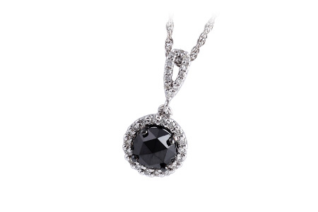 14K White Gold Diamond Necklace
