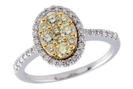 14K Two-Tone Diamond Ring