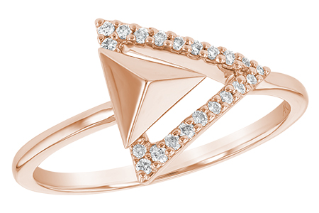 14K Rose Gold Diamond Ring