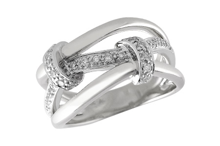 14K White Gold Diamond Anniversary Band