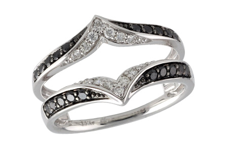 14K White Gold Diamond Ring Enhancer