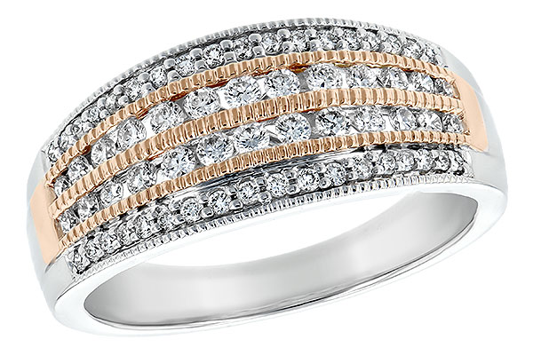 14K Two-Tone Diamond Anniversary Band
