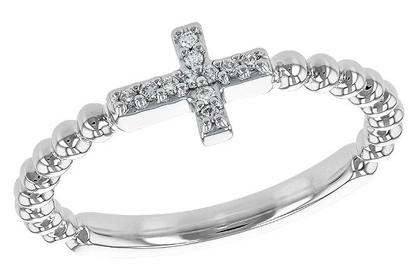 14K White Gold Diamond Ring