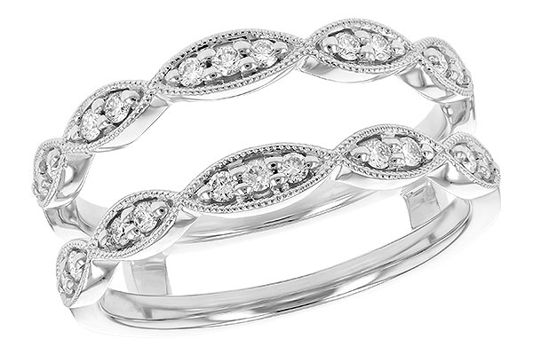14K White Gold Diamond Ring Enhancer