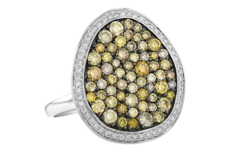 14K White Gold Diamond Ring
