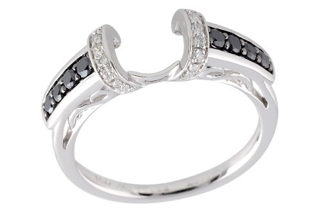 14K White Gold Diamond Ring Enhancer