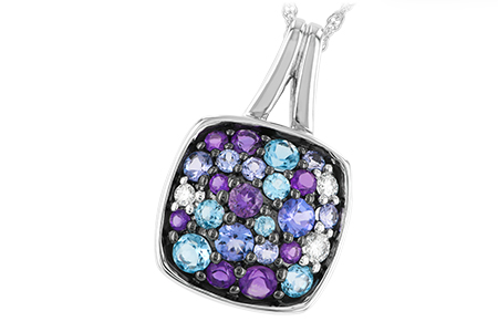 14K White Gold Tanzanite Necklace
