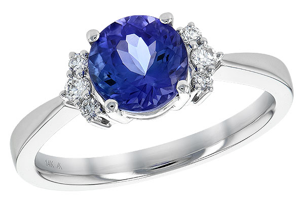 14K White Gold Tanzanite Ring