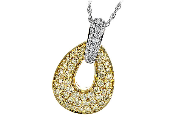 14K Two-Tone Diamond Necklace