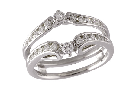 14K White Gold Diamond Ring Enhancer