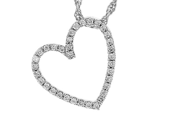 14K White Gold Diamond Necklace