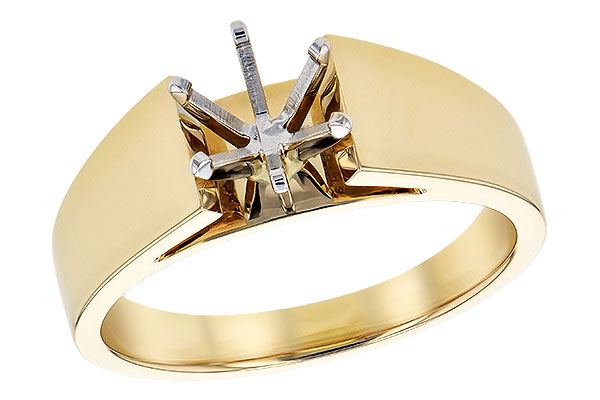 14K Yellow Gold Semi-Mount Ring