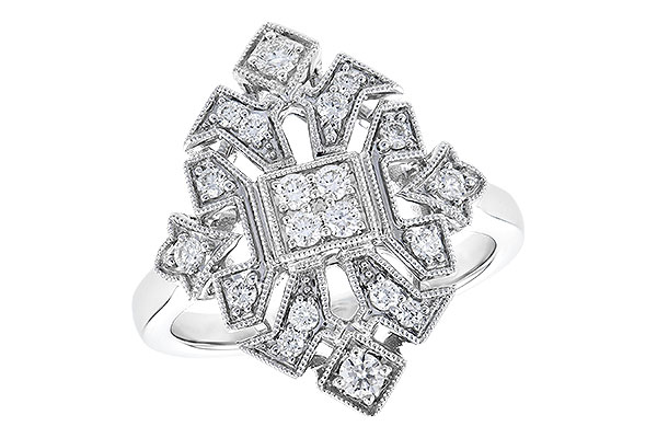 14K White Gold Diamond Ring