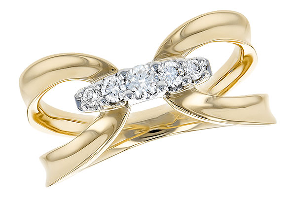 14K Yellow Gold Diamond Ring