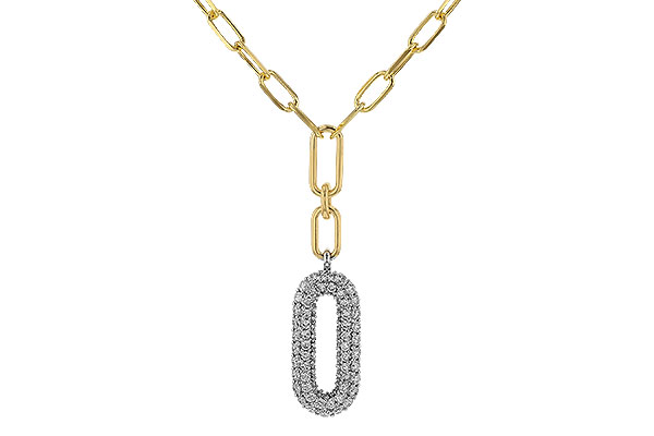 14K Two-Tone Diamond Necklace