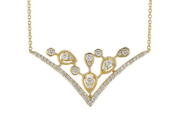 14K Yellow Gold Diamond Necklace