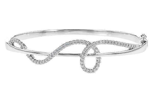 14K White Gold Diamond Bracelet
