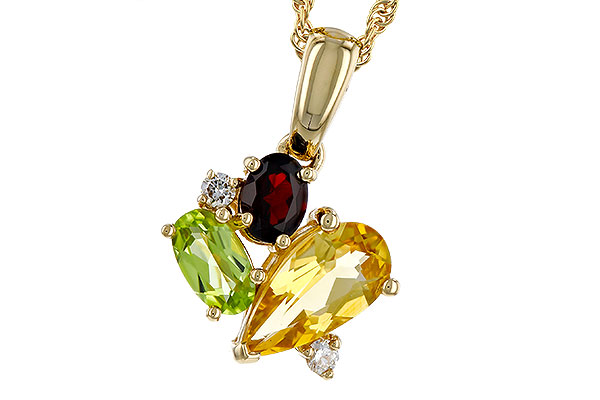 14K Yellow Gold Citrine Necklace