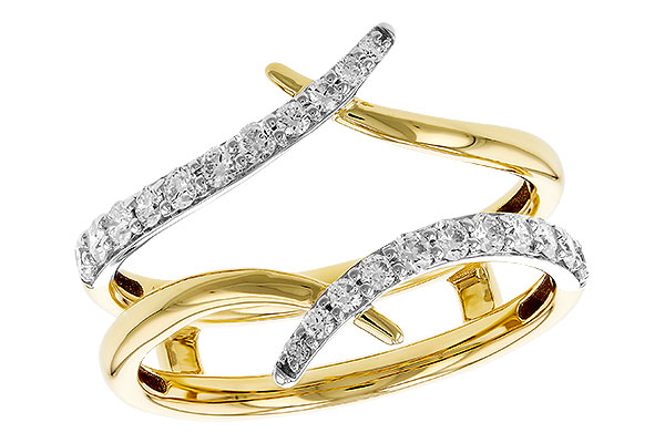 14K Two-Tone Diamond Ring Enhancer