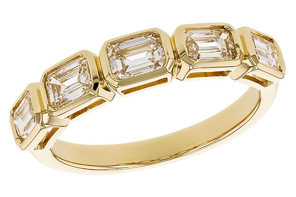 14K Yellow Gold Diamond Anniversary Band