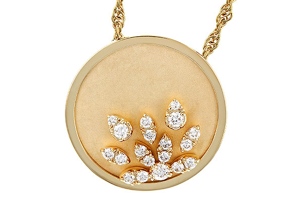 14K Yellow Gold Diamond Necklace