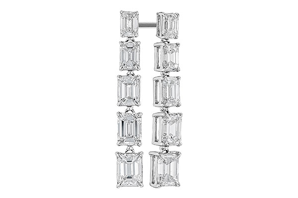 14K White Gold Diamond Earrings