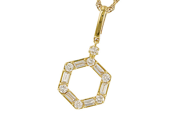 14K Yellow Gold Diamond Necklace