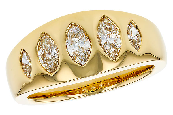 14K Yellow Gold Diamond Anniversary Band