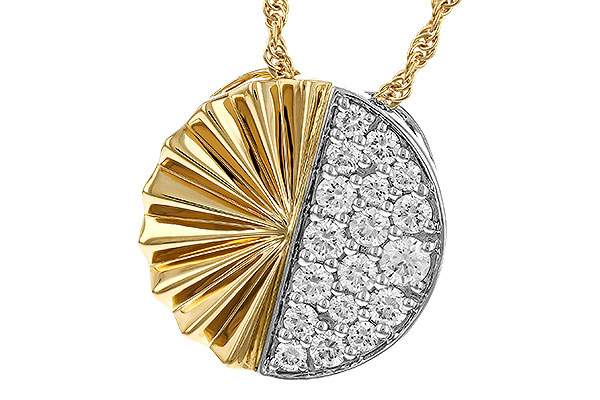 14K Two-Tone Diamond Necklace
