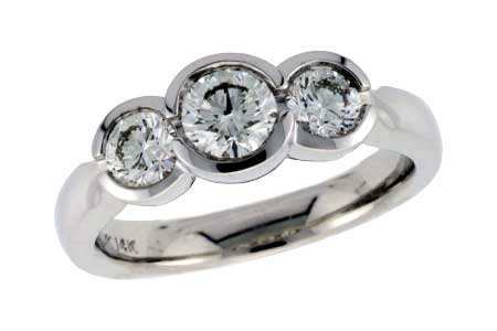 14K White Gold Diamond Anniversary Band