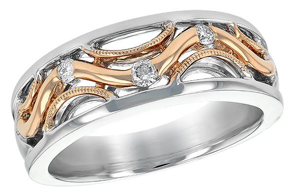 14K Two-Tone Diamond Anniversary Band