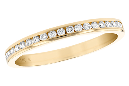 14K Yellow Gold Diamond Anniversary Band