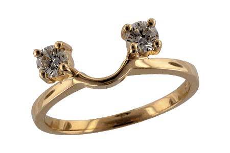 14K Yellow Gold Diamond Ring Enhancer