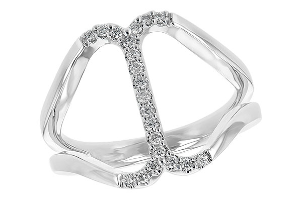 14K White Gold Diamond Ring