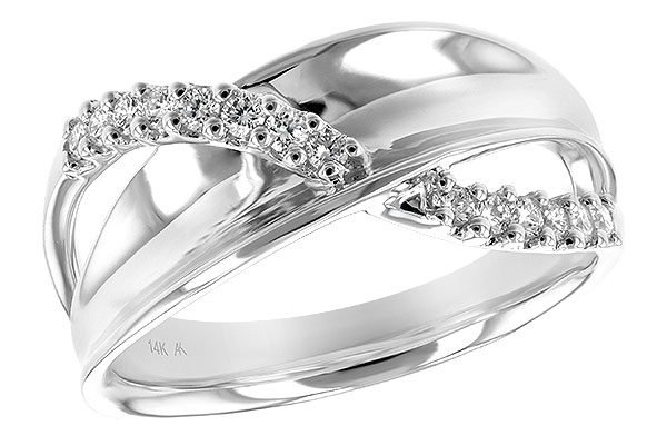 14K White Gold Diamond Anniversary Band