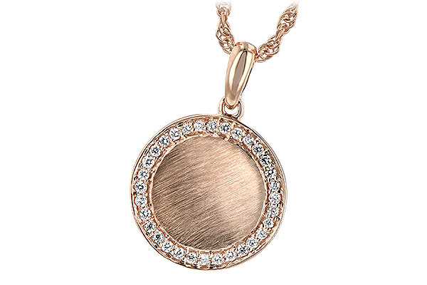 14K Rose Gold Diamond Necklace