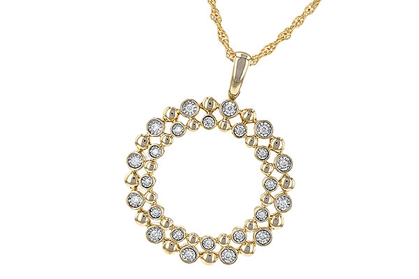 14K Yellow Gold Diamond Necklace