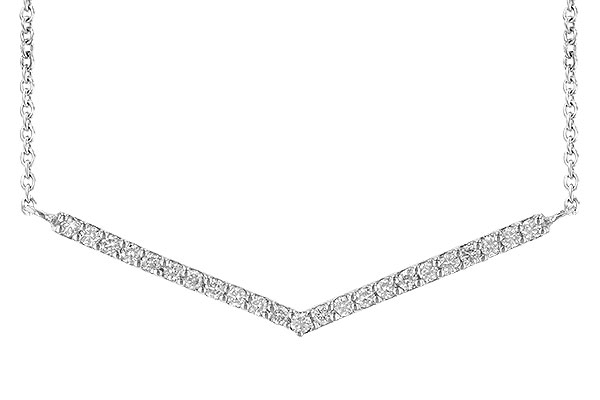 14K White Gold Diamond Necklace