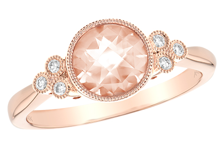 14K Rose Gold Morganite Ring