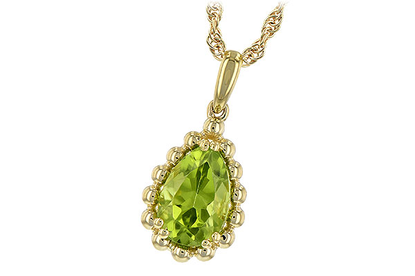 14K Yellow Gold Peridot Necklace