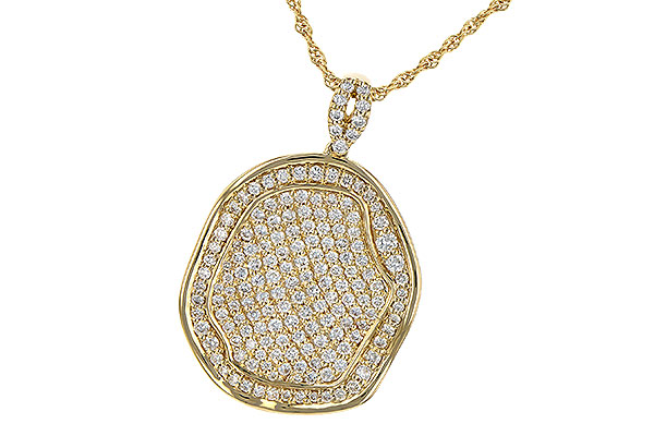 14K Yellow Gold Diamond Necklace