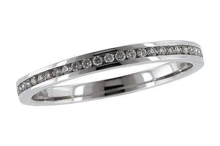 14K White Gold Diamond Anniversary Band