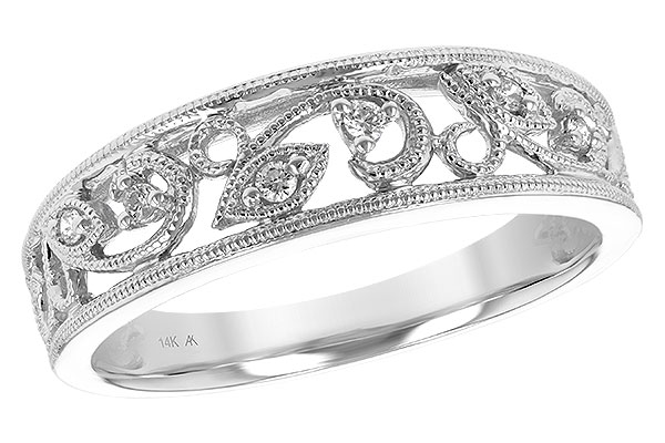 14K White Gold Diamond Anniversary Band