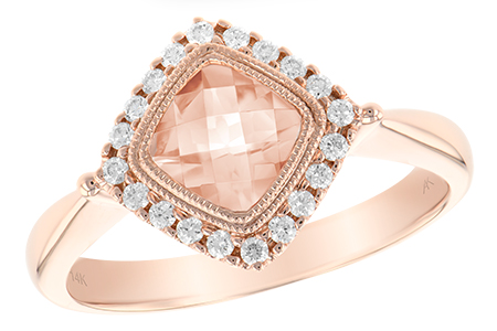 14K Rose Gold Morganite Ring
